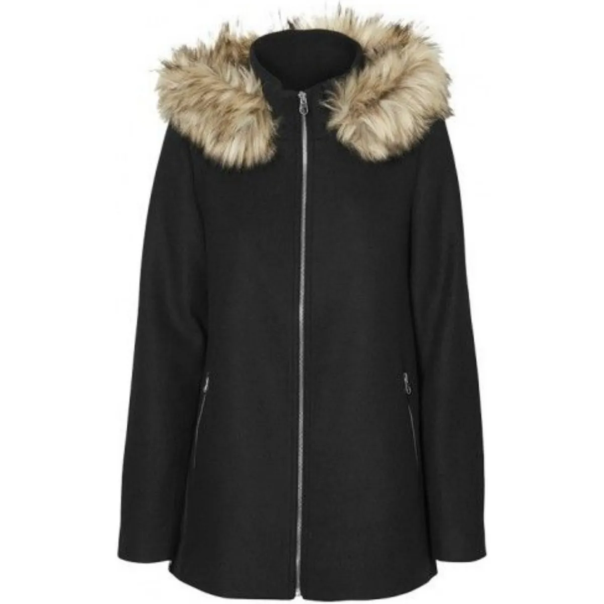 10230890 VMCOLLARYORK COLLAR WOOL JACKET GA NOOS BLACK