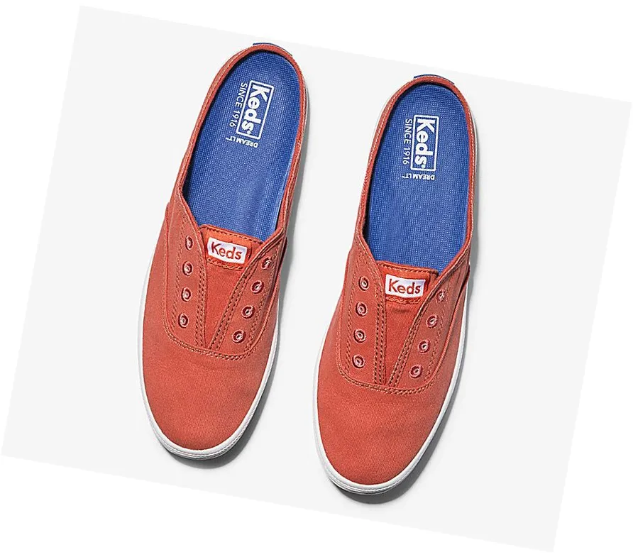 2024 Zapatos Slip On Keds Moxie Mule Washable Comodidad Mujer Rojas semana de la Moda – Zapatos Slip On