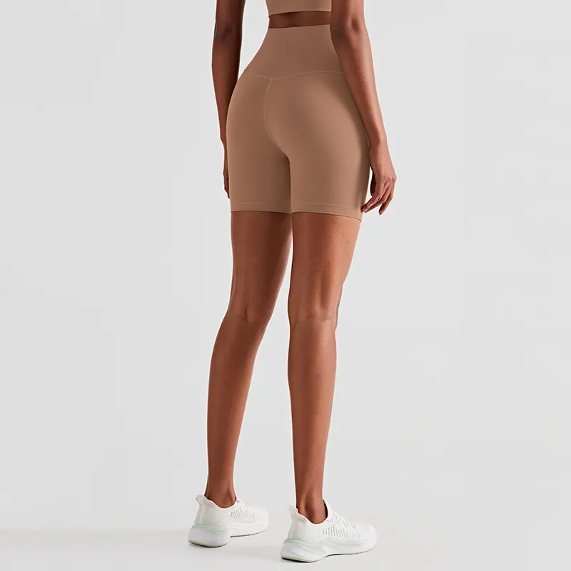 A-140 pantalones de yoga de cintura alta para mujeres pantalones cortos de fitness