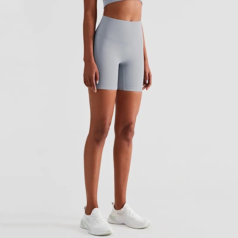 A-140 pantalones de yoga de cintura alta para mujeres pantalones cortos de fitness