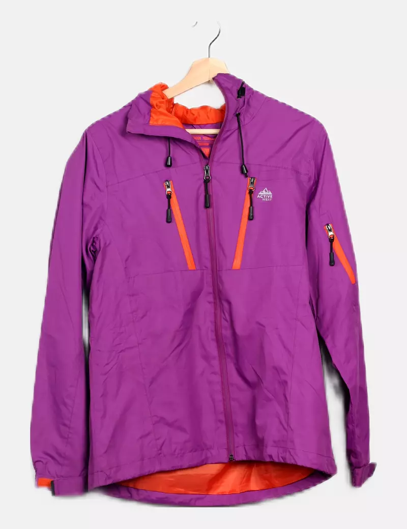 Active Wear Chaqueta impermeable morado