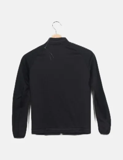 Adidas Chaqueta negra rayas