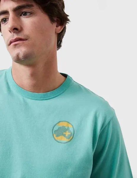 Altonadock Camiseta azul para hombre
