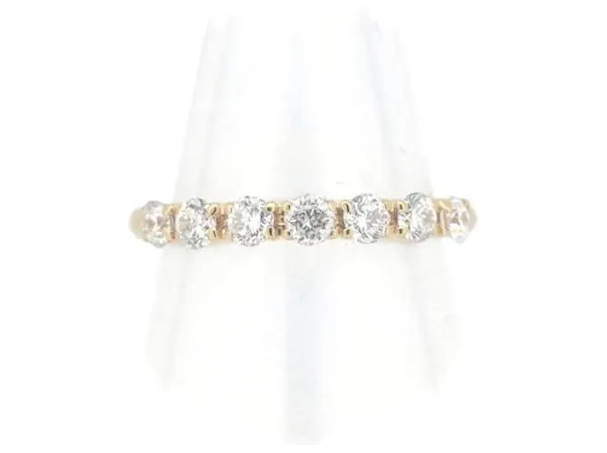 & Other Stories Anillo de media eternidad de diamante K18YG 0.50CT tamaño 8.5 en excelente estado Dorado 