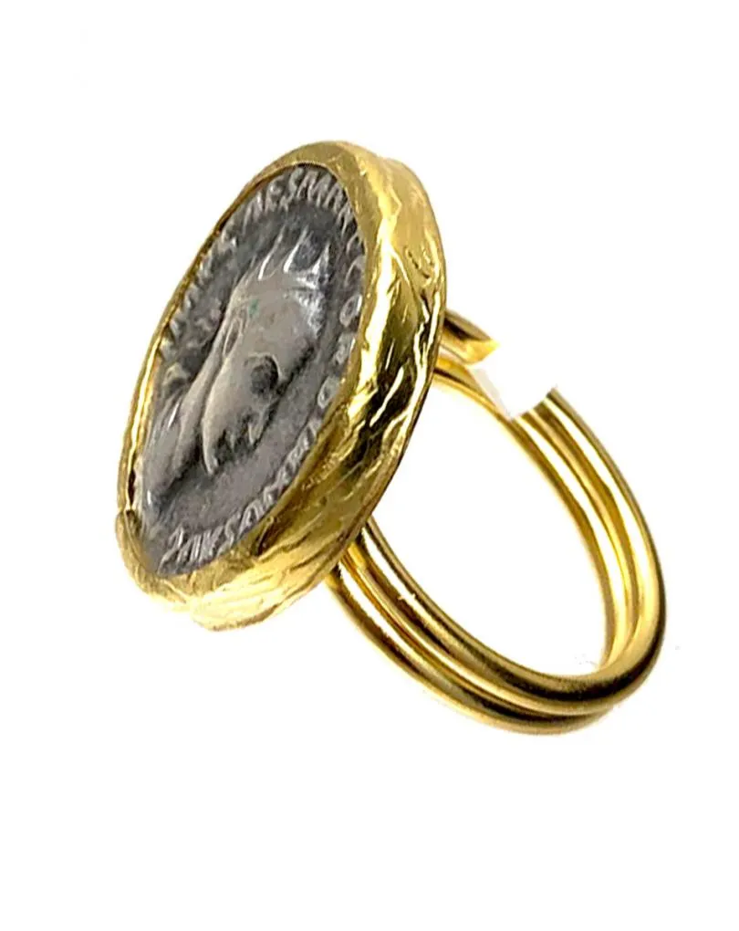 ANILLOS DE MONEDAS REPLICA DE JOYAS ANTIGUAS MEDIDA AJUSTABLE