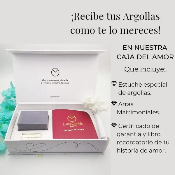 Argollas De Oro 18K/750 REF. 028AOA