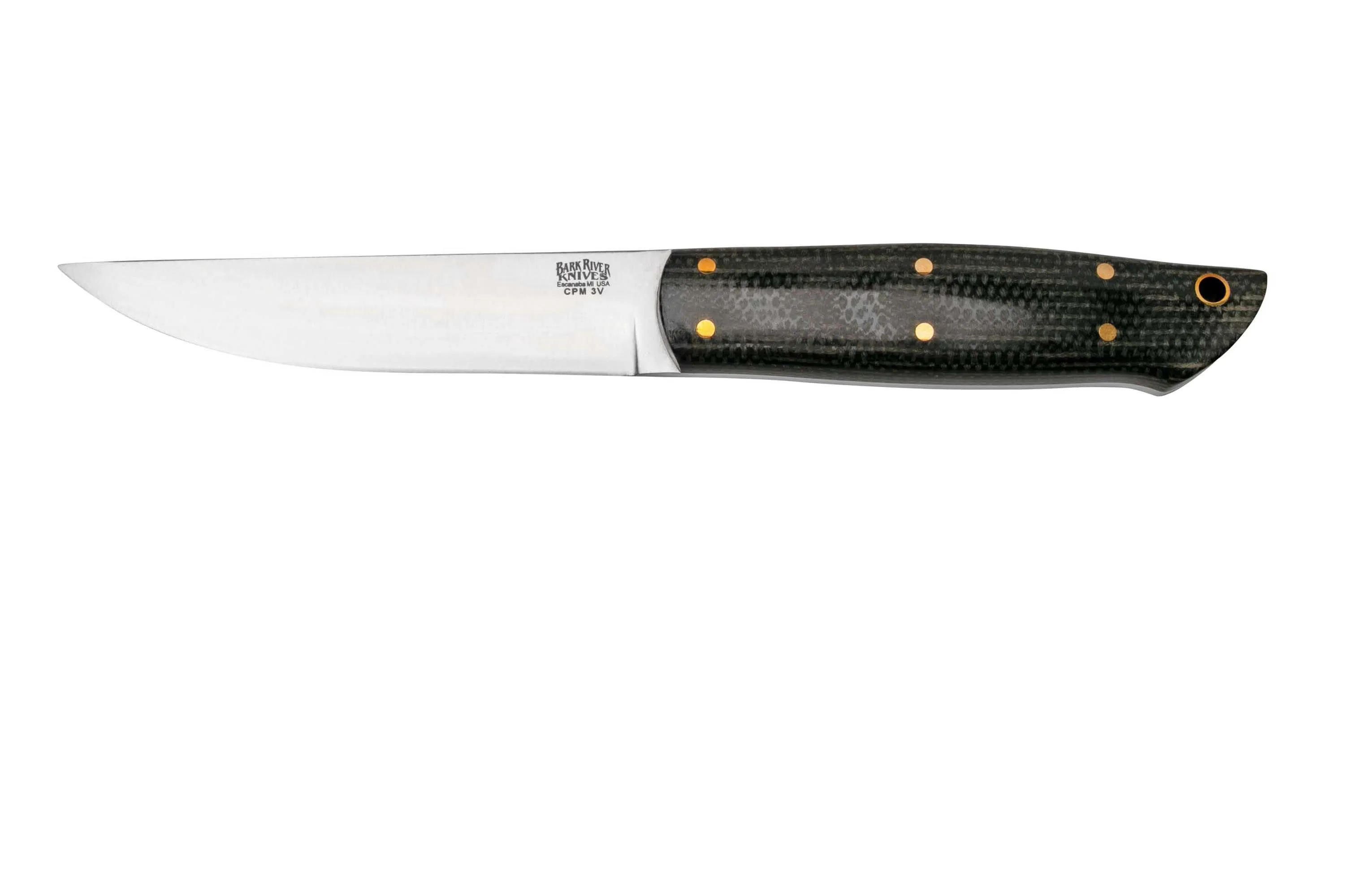Bark River Puukko CPM 3V Duskdog Canvas Micarta cuchillo puukko