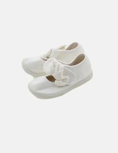 Batilas Bailarina blanca detalle lazo