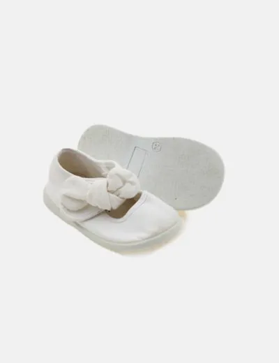 Batilas Bailarina blanca detalle lazo