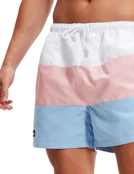 Bañador Ellesse a rayas rosas para hombre