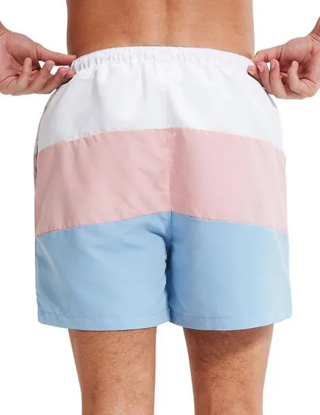 Bañador Ellesse a rayas rosas para hombre