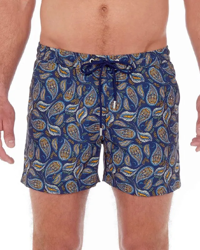 Bañador HOM mod. Abaco con estampado de cashmeres