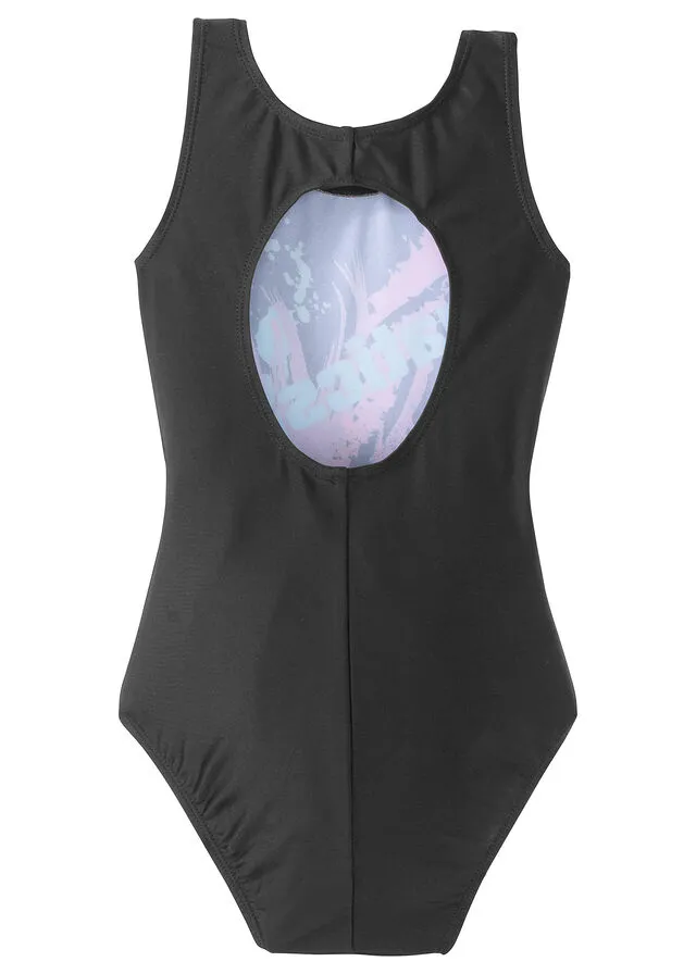 Bañador para niñas Negro multicolor
