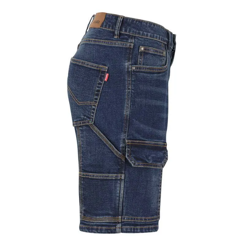 Bermuda en tejido Denim multibolsillos