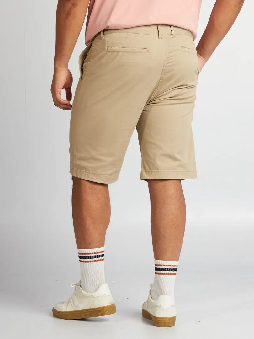 Bermudas tipo chino - BEIGE