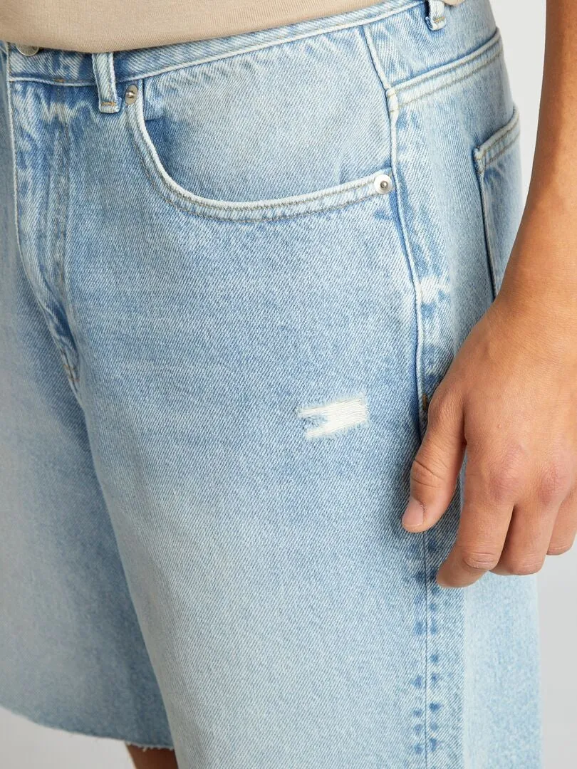 Bermudas vaqueras - AZUL