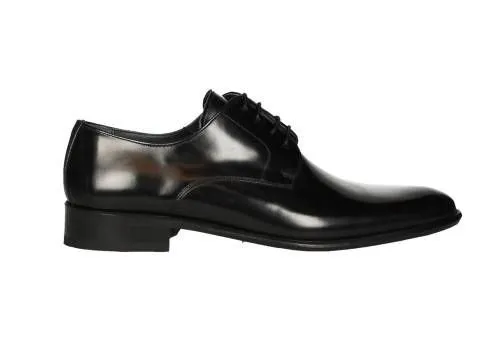 Blucher Liso Piel Negro Piso Suela