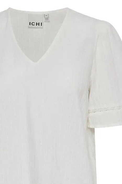 Blusa ICHI Talmar Cloud Dancer