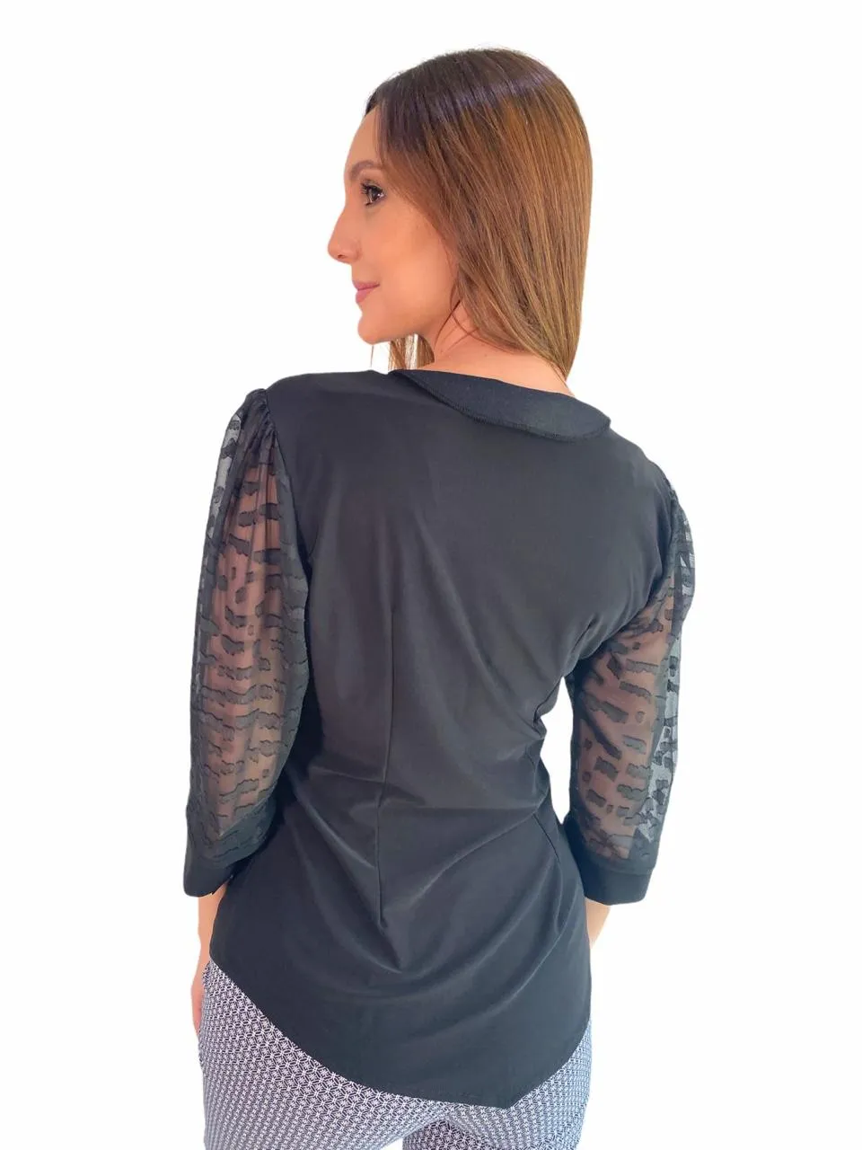 Blusa negra dama JR 6041