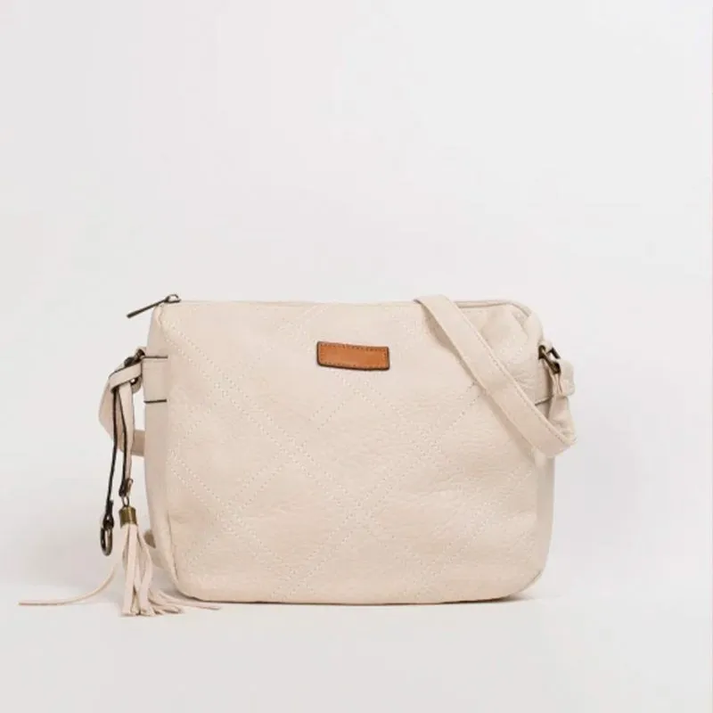 Bolso bandolera fabricado en beige CB-NY2349