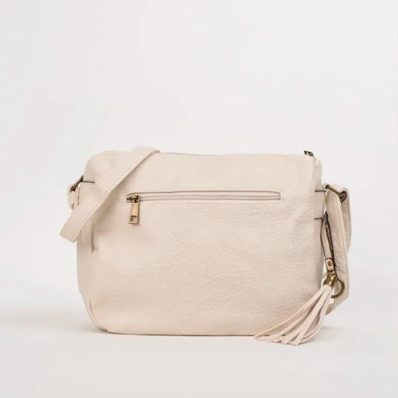 Bolso bandolera fabricado en beige CB-NY2349