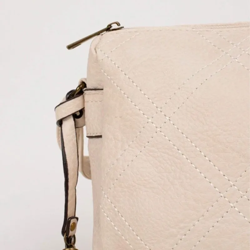 Bolso bandolera fabricado en beige CB-NY2349