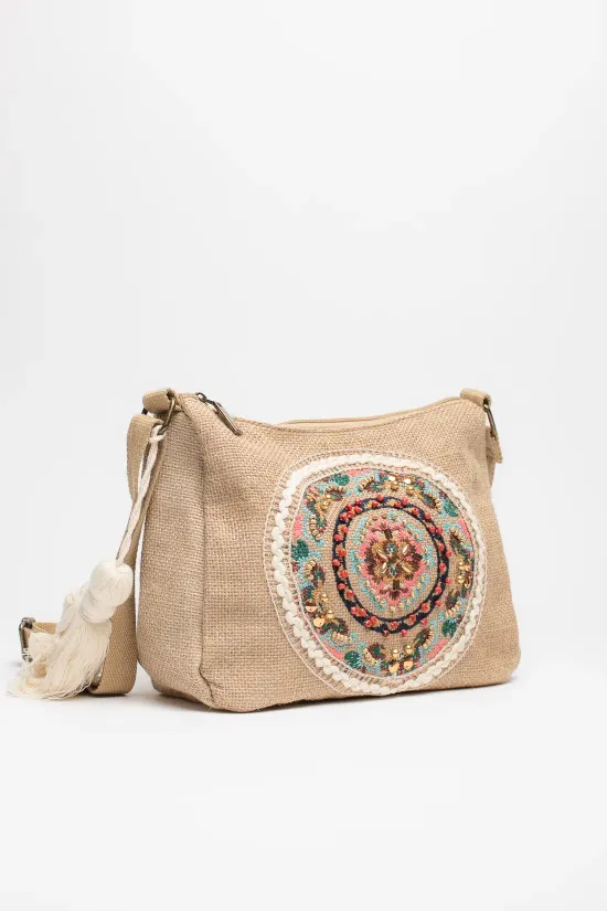 bolso bandolera veldu - natural
