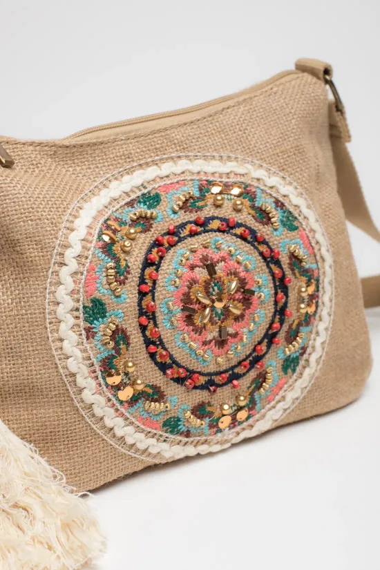 bolso bandolera veldu - natural