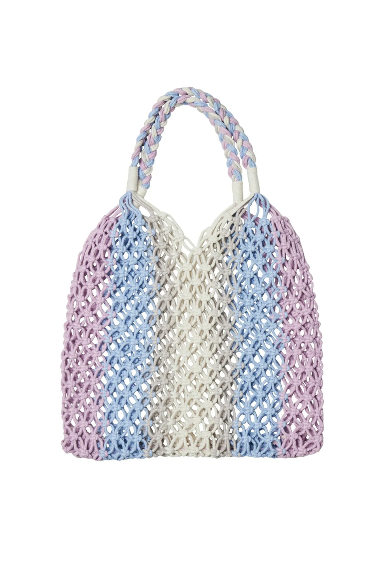 Bolso shopper con detalle de nudos