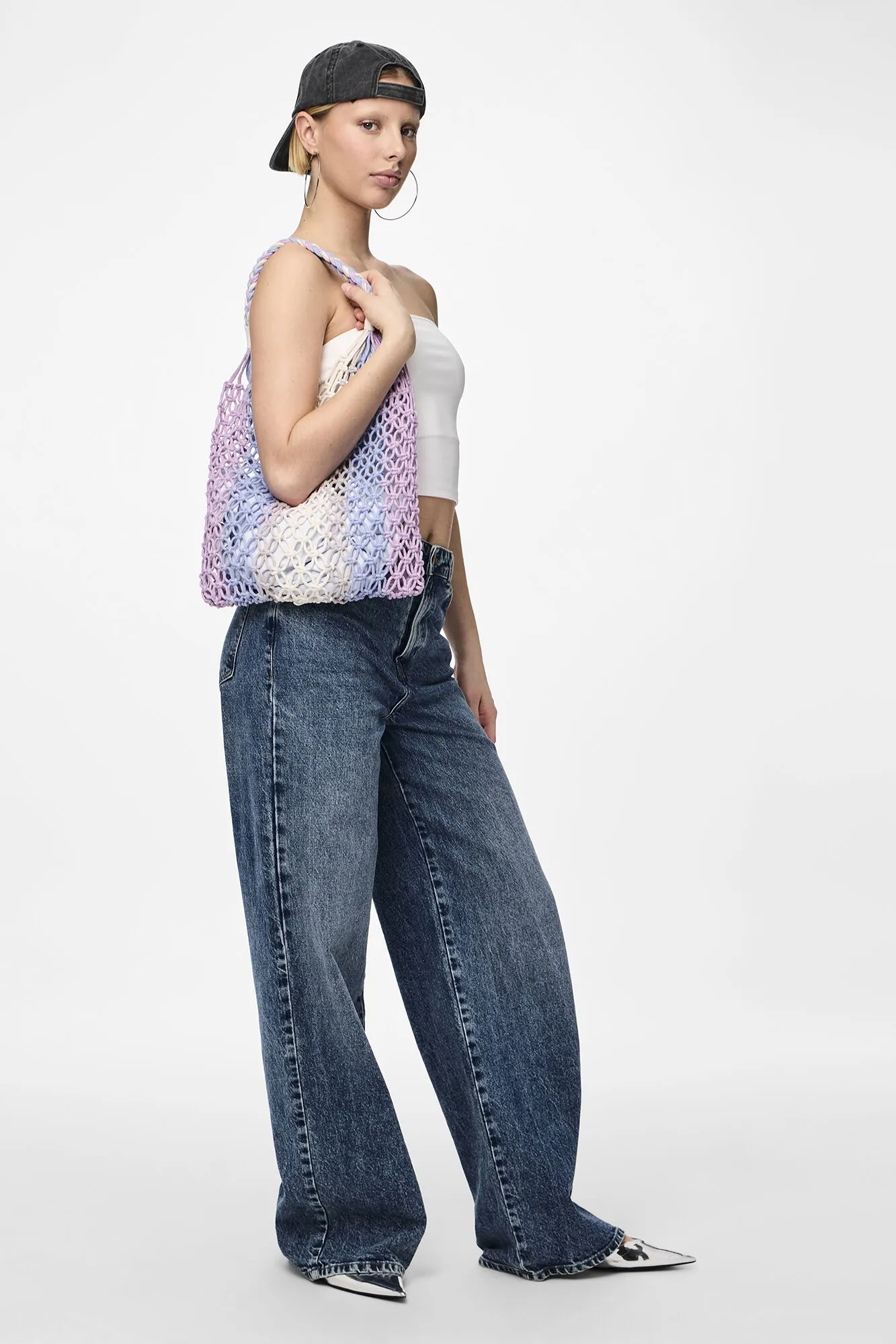 Bolso shopper con detalle de nudos