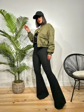 Bomber Bolsillos SHAFFER Verde Militar