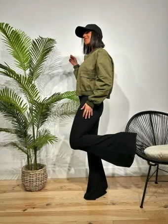 Bomber Bolsillos SHAFFER Verde Militar