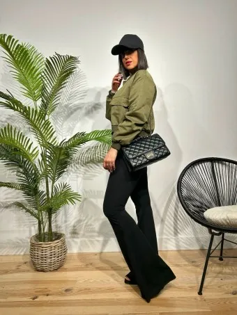 Bomber Bolsillos SHAFFER Verde Militar