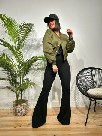Bomber Bolsillos SHAFFER Verde Militar