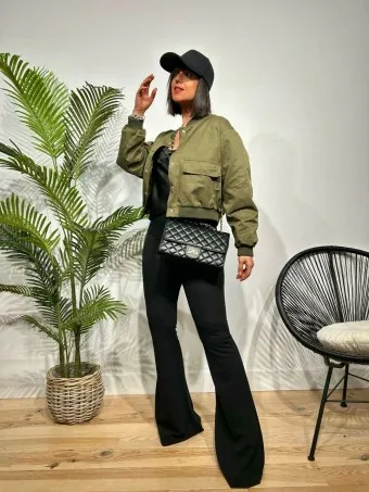 Bomber Bolsillos SHAFFER Verde Militar