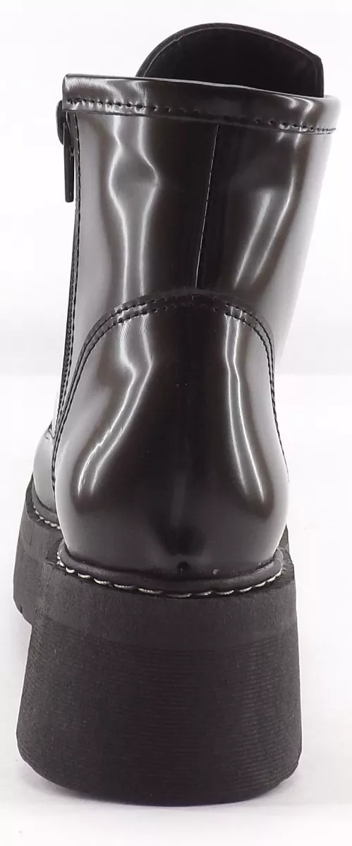 Borcego Media Mujer Plataforma Charol Comodas 6040 Carg