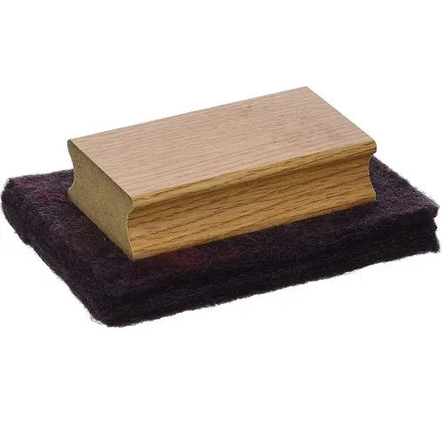 Borrador Pizarra Fieltro Madera  Negro