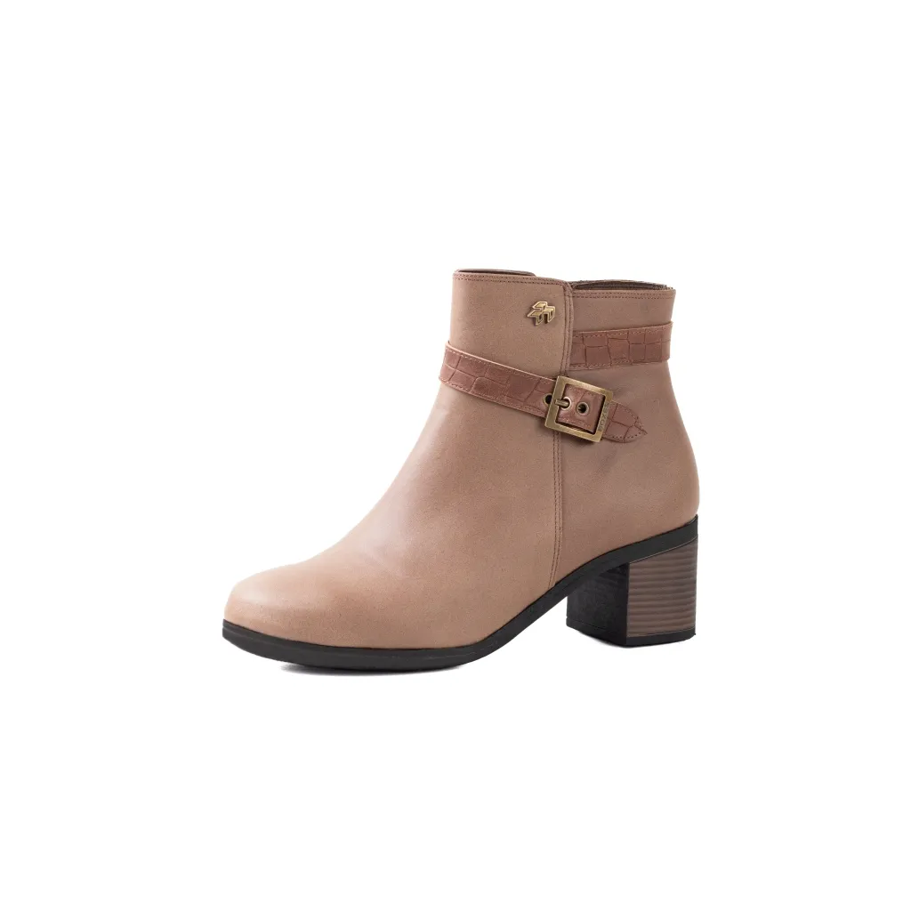 BOTA 8597 MARRON VISON CINTO CROCCO TACO FOLIA