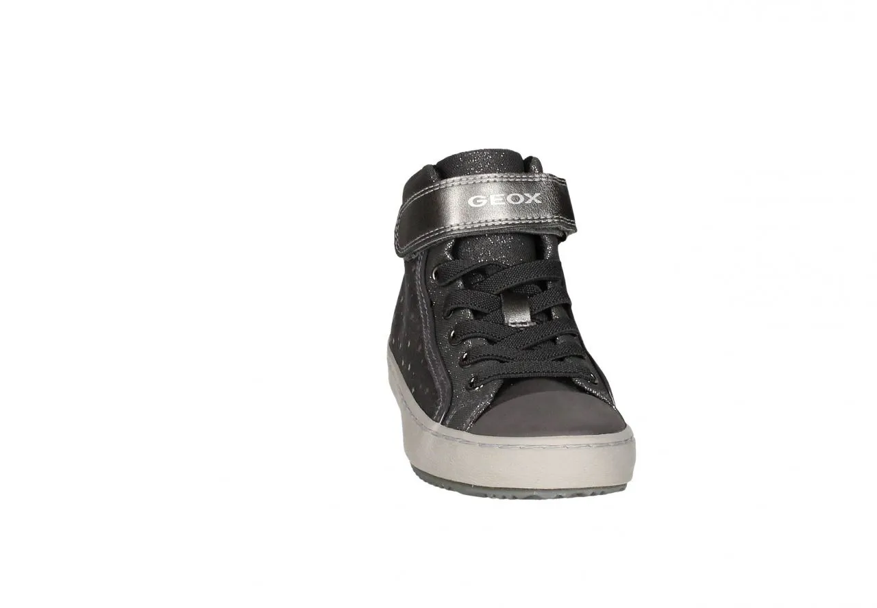 Bota Cremallera Nobuck Gris Cierre Velcro Lados Estrellas