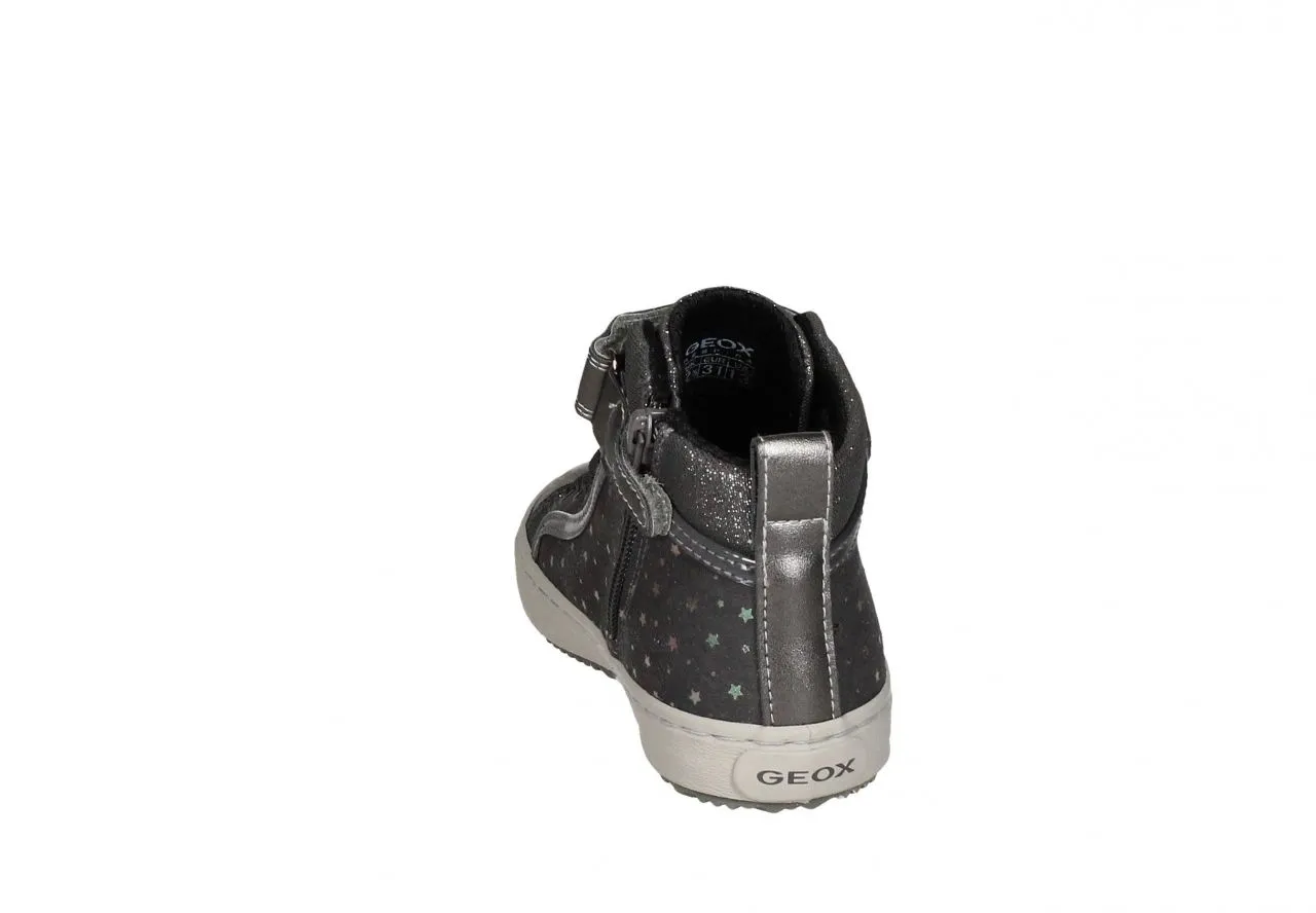 Bota Cremallera Nobuck Gris Cierre Velcro Lados Estrellas