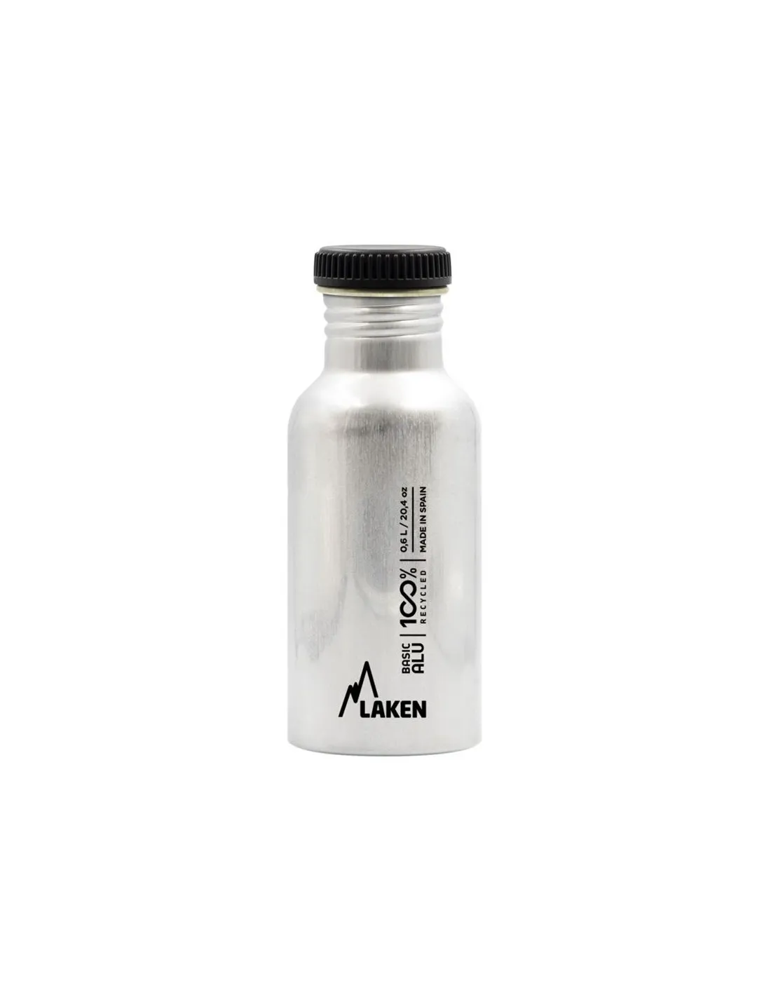 Botella basic Laken Aluminio 0,60 l T.Plain Plata