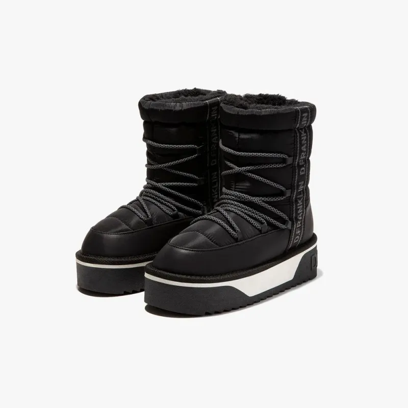 Botines Planos D.franklin Dfsh371006 Mujer Negro
