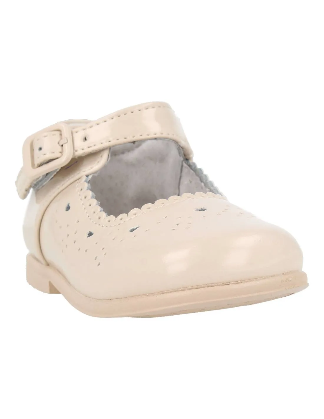 Bubble Kids - Mercedita Piel Troquelado Beige