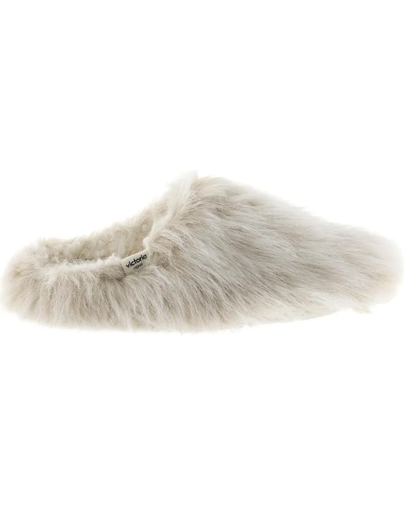 Calzado de casa VICTORIA  de Mujer PANTUFLAS 1081120 NORTE PELO  BEIGE