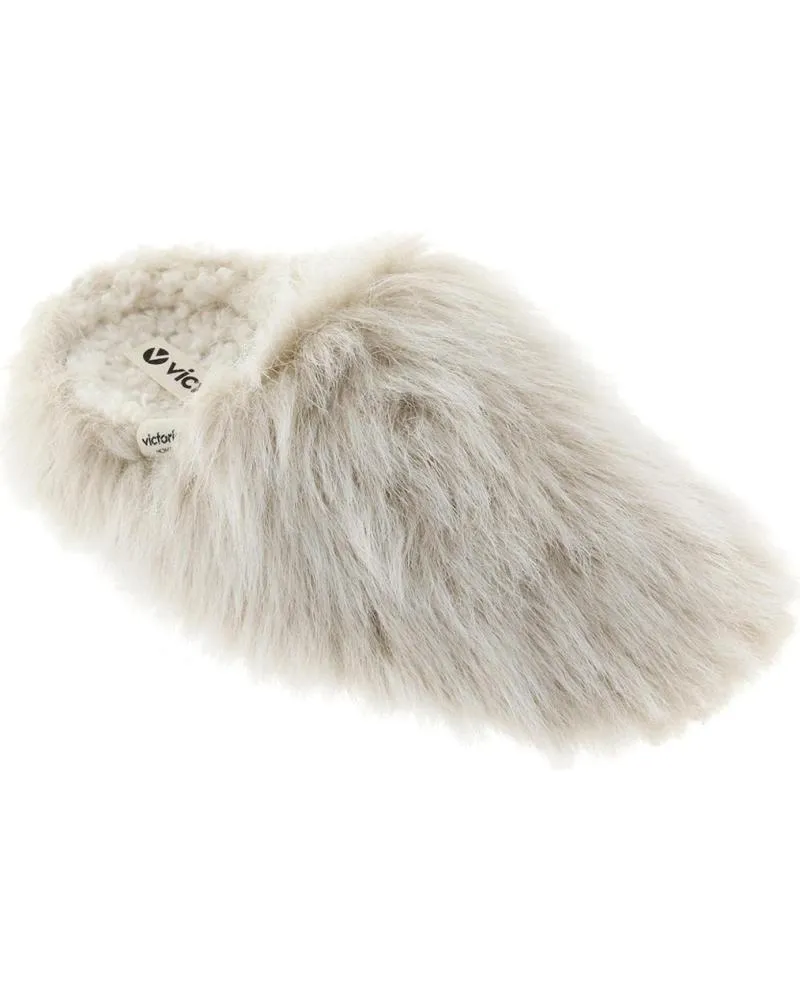 Calzado de casa VICTORIA  de Mujer PANTUFLAS 1081120 NORTE PELO  BEIGE