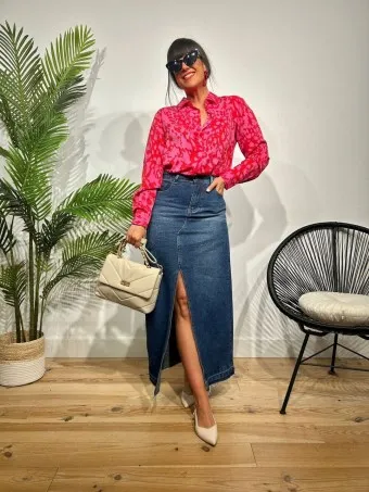 Camisa Fluida Estampada SIRUNIAN