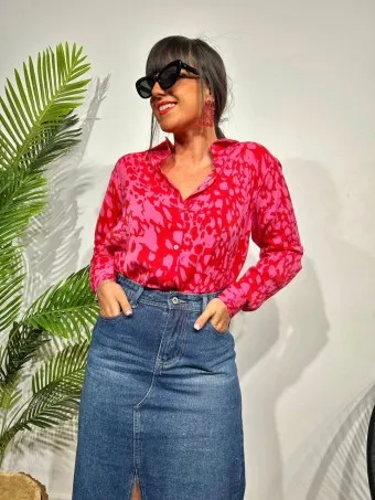 Camisa Fluida Estampada SIRUNIAN