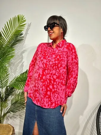 Camisa Fluida Estampada SIRUNIAN