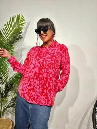 Camisa Fluida Estampada SIRUNIAN