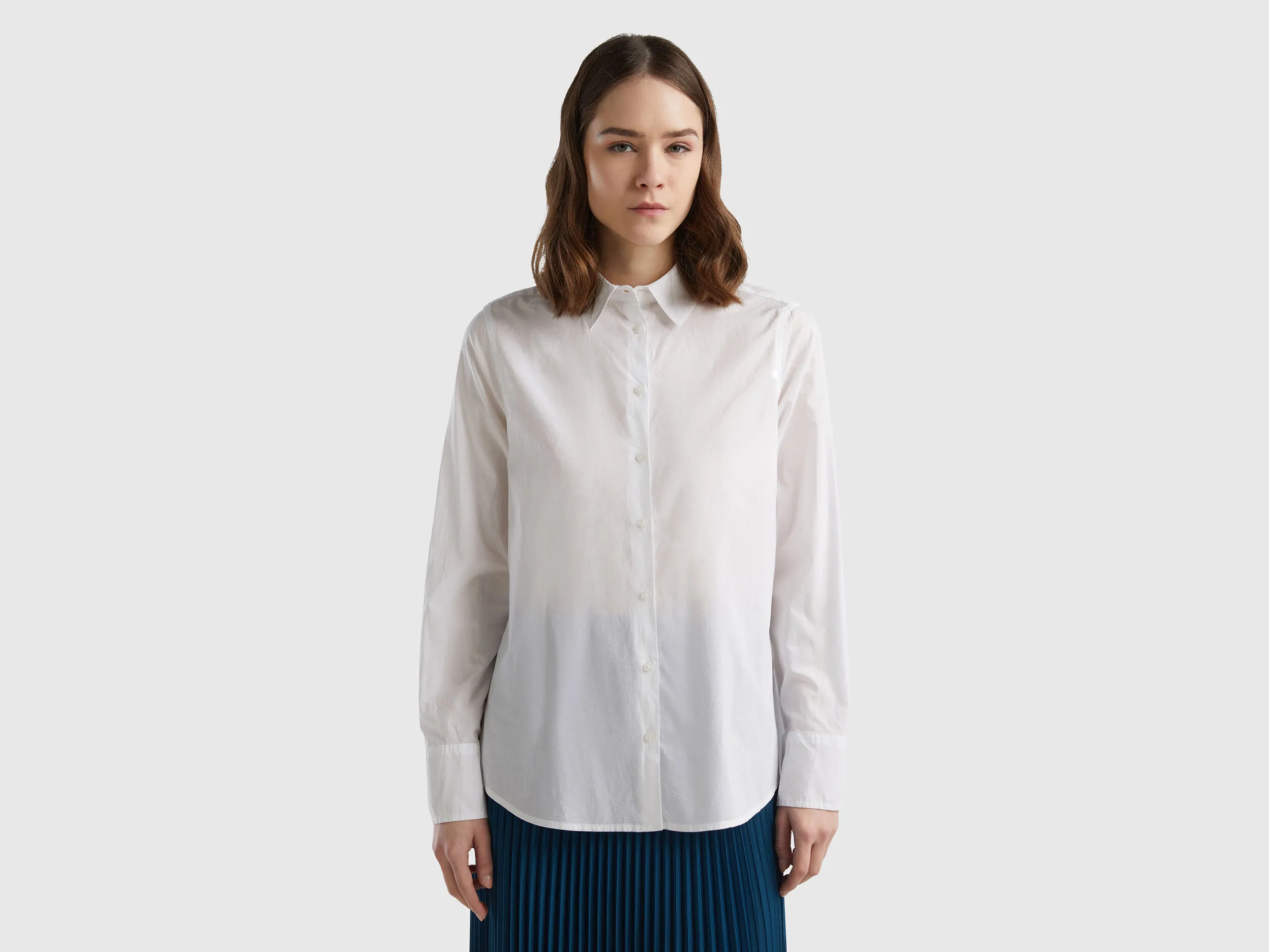 Camisa regular fit de algodón ligero